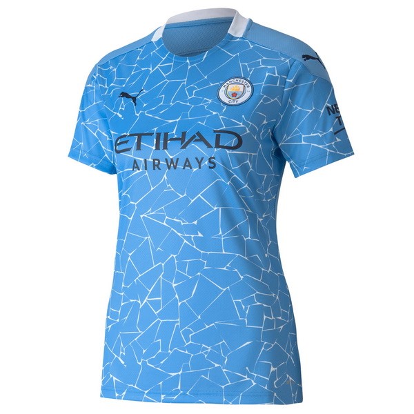 Camiseta Manchester City 1ª Mujer 2020-2021 Azul